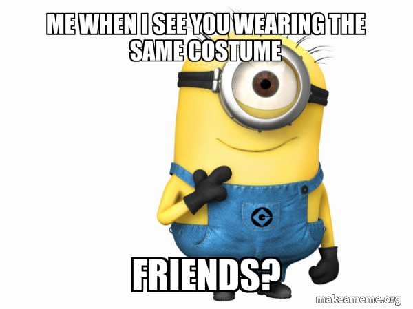 Thoughtful Minion meme