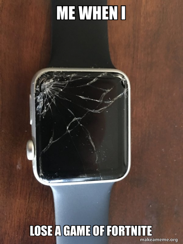 Broken Apple Watch meme