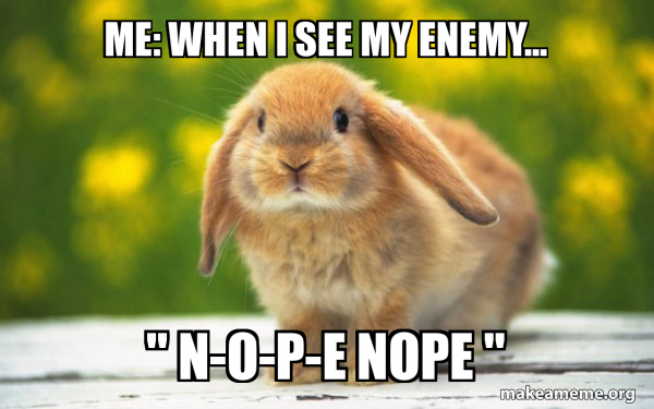 Regretful Rabbit meme