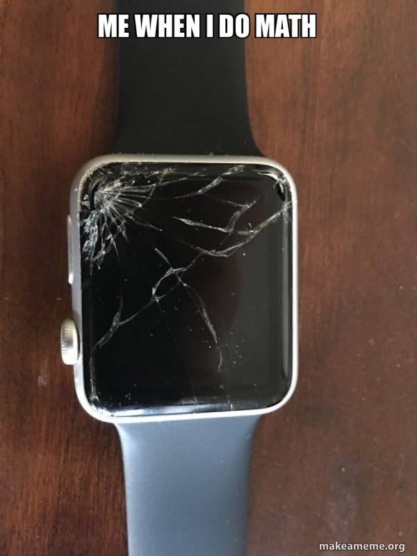 Broken Apple Watch meme