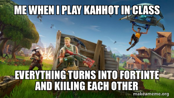 Fortnite Battle Royale game meme