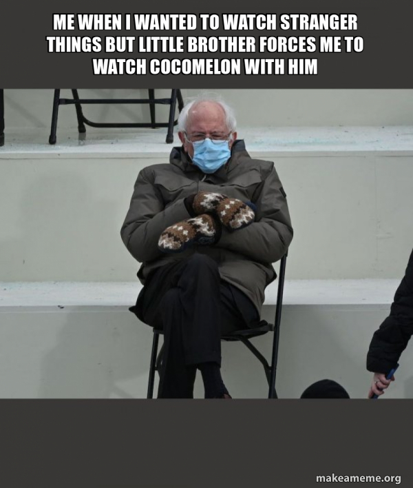 Bernie Sanders at the Inauguration meme