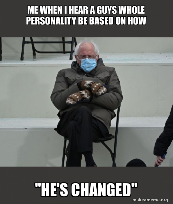 Bernie Sanders at the Inauguration meme