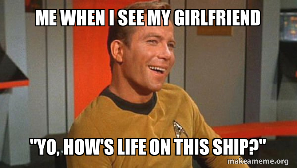 Ridiculously Photogenic Starship Captain meme
