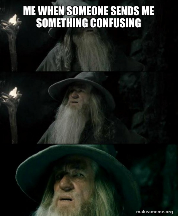 Confused Gandalf meme