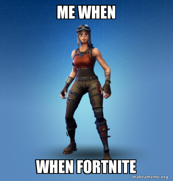 Renegade Raider Fortnite Skin meme