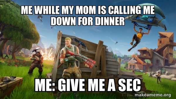 Fortnite Battle Royale game meme