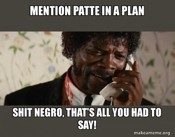 Shit Negro - Pulp Fiction meme