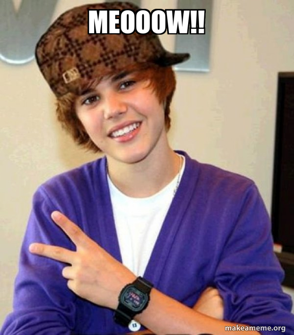 Scumbag Justin Bieber meme