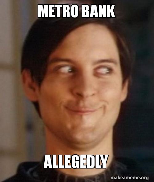 Metro Bank Allegedly Make A Meme