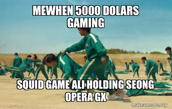 Squid Game Ali Holding Seong meme