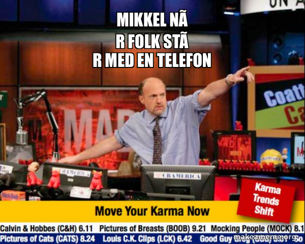 Mad Karma with Jim Cramer meme