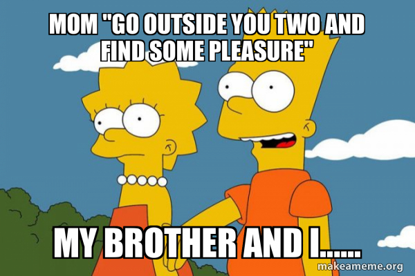 Bart and Lisa Chat meme