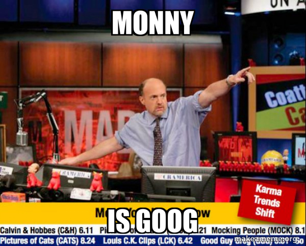 Mad Karma with Jim Cramer meme