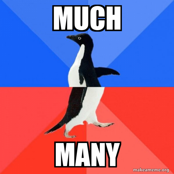 Much Мany - Socially Awkward Awesome Penguin Meme Generator