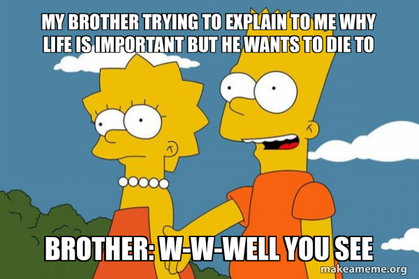 Bart and Lisa Chat meme