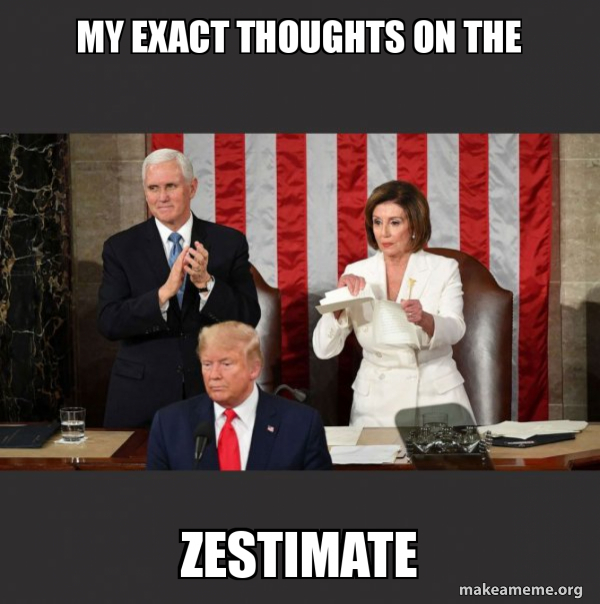 Nancy Pelosi ripping Trump's speech up meme