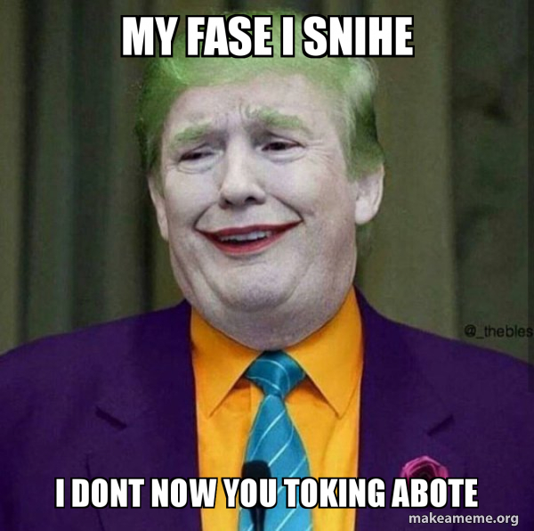 Donald Trump - The Joker meme