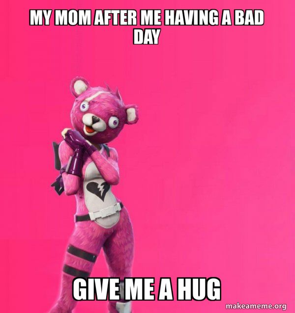 Creepy Bear Fortnite meme