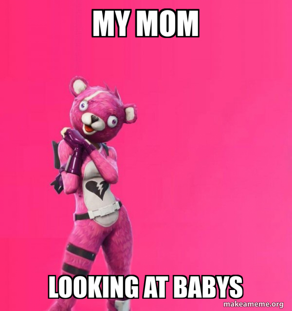 Creepy Bear Fortnite meme