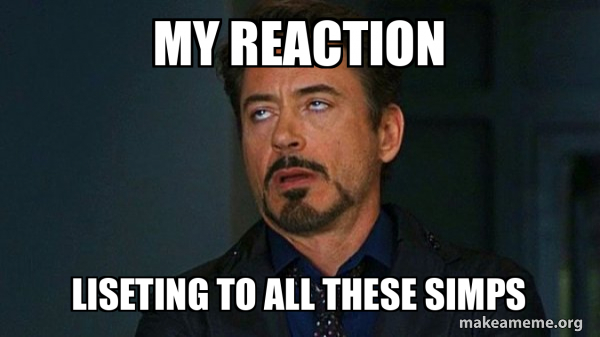Tony Stark Eye Roll meme