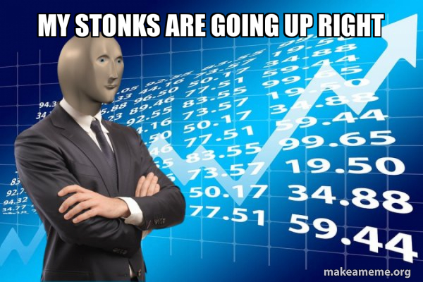 Stonks Only Go Up meme