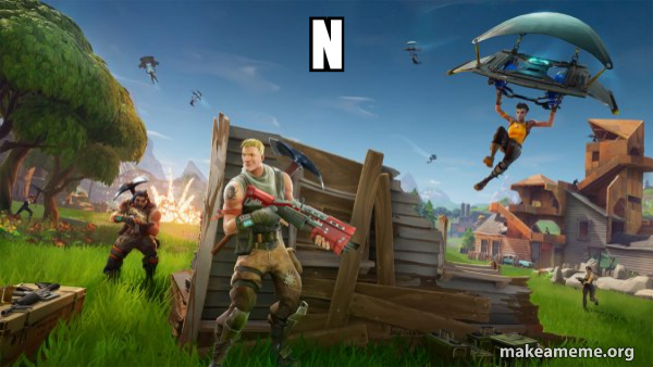 Fortnite Battle Royale game meme