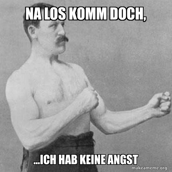 Overly Manly Man meme