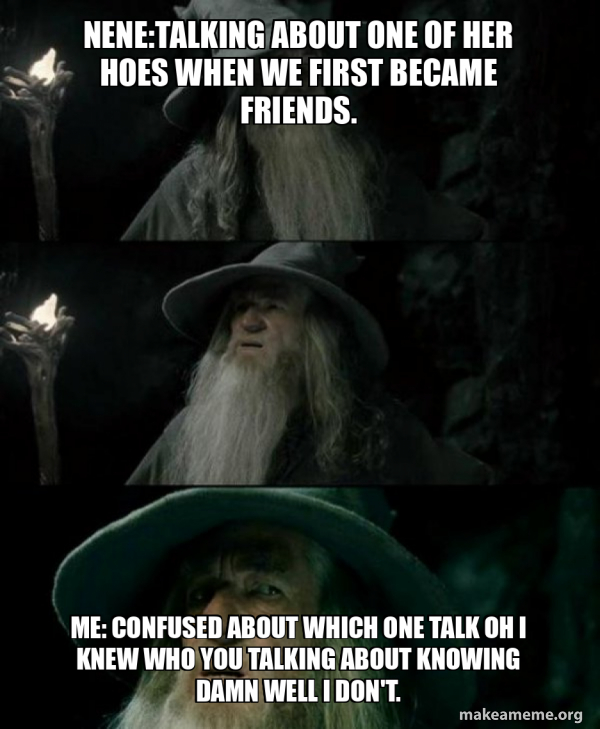 Confused Gandalf meme