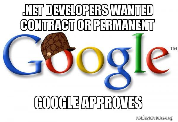 Scumbag Google meme