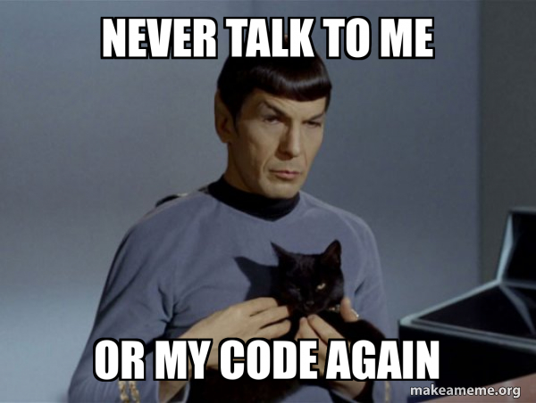 Spock and Cat Meme meme