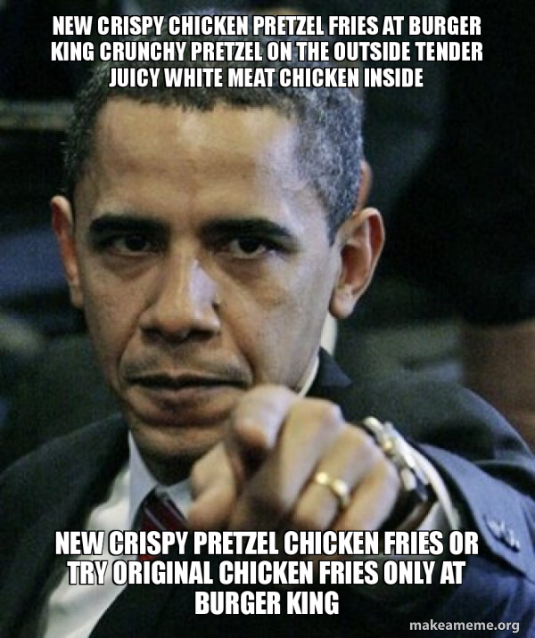 New crispy chicken pretzel fries at burger King crunchy pretzel on