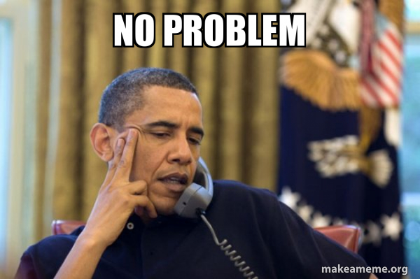 Obama Ordering a Pizza (on the phone) meme