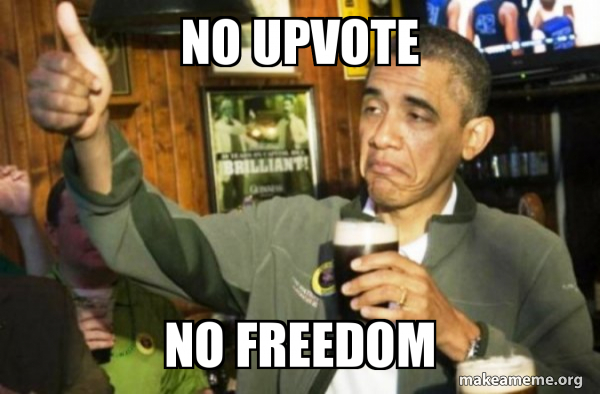 Upvote Obama meme