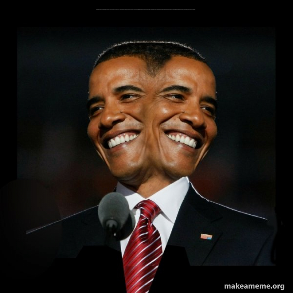 Two Faced Obama meme