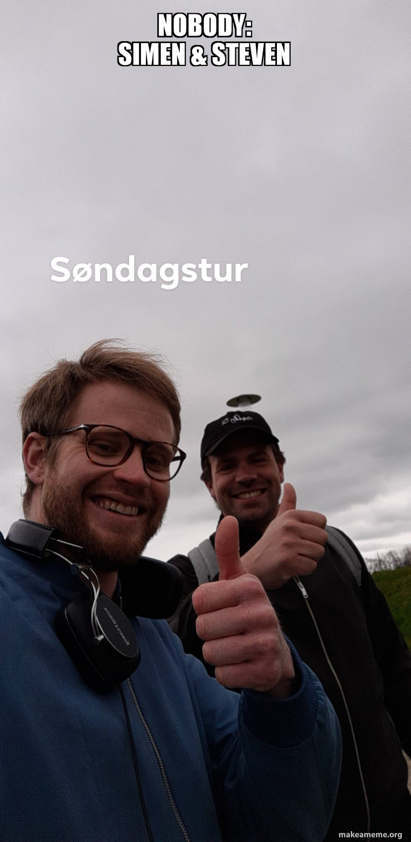 Simman Meme Nobody: Simen & Steven Meme Generator