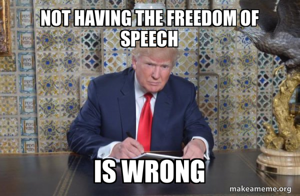 Donald Trump Writing Speech meme