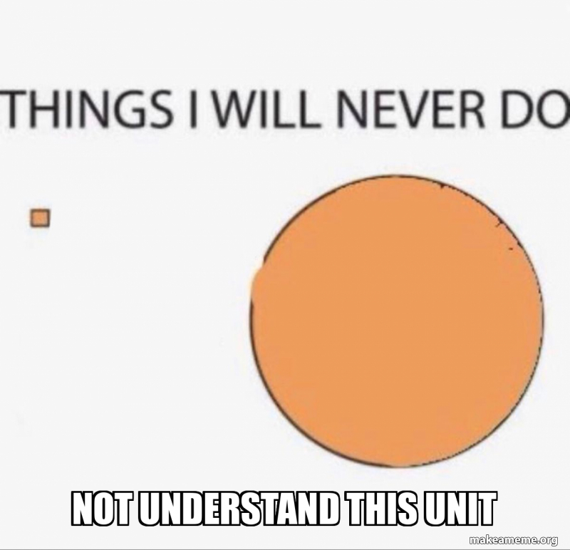 not understand this unit Meme Generator