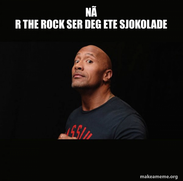 Dwayne Johnson (The Rock) meme