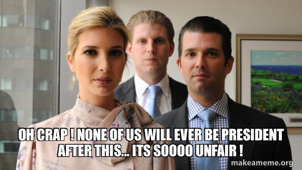 The Trump Kids Eric, Donald Jr and Ivanka meme