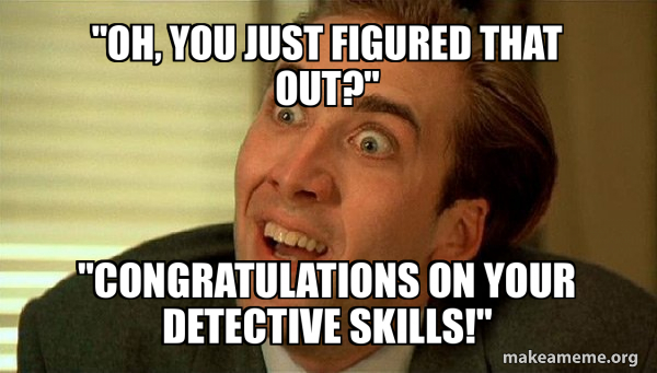Sarcastic Nicholas Cage meme