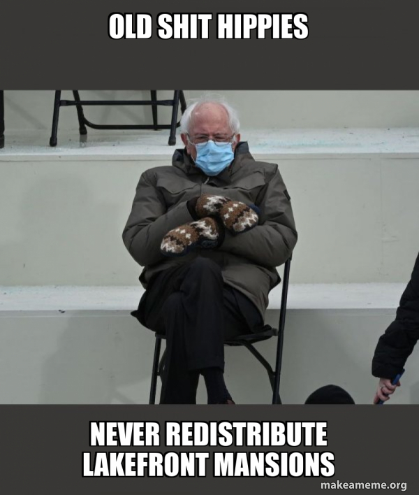 Bernie Sanders at the Inauguration meme