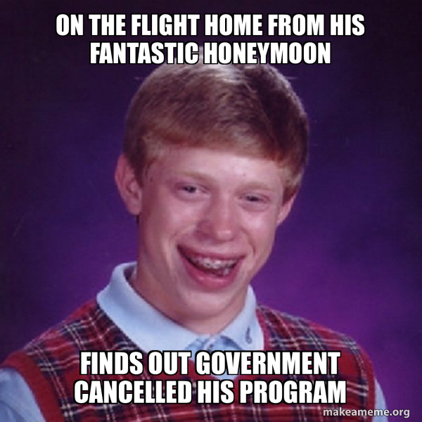 Bad Luck Brian meme