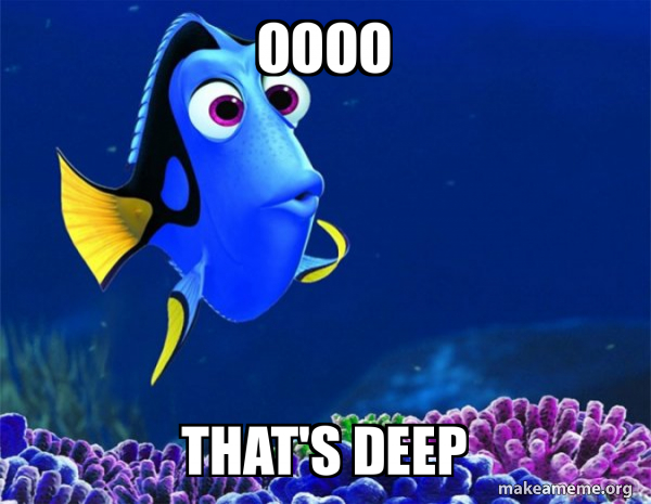 Dory from Nemo  (5 second memory) meme