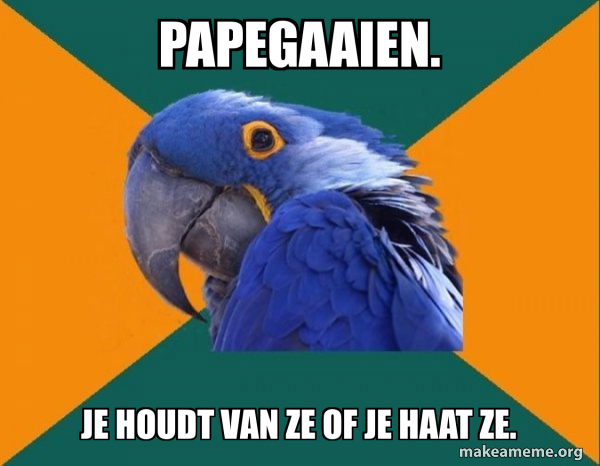 Paranoid Parrot meme