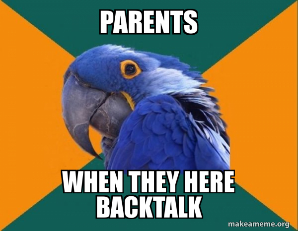 Paranoid Parrot meme