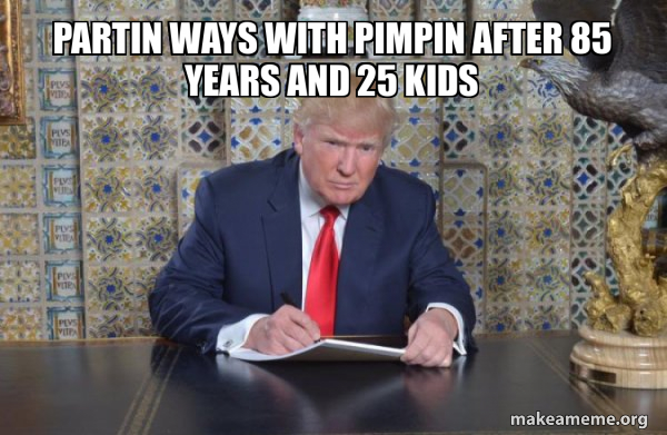 Donald Trump Writing Speech meme