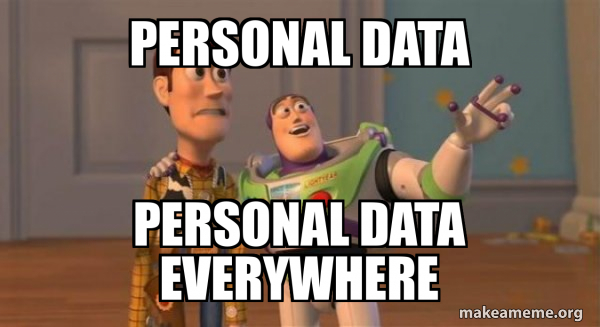 Personal data Personal data everywhere - Buzz and Woody (Toy Story ...