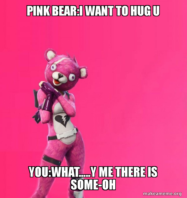 Creepy Bear Fortnite meme