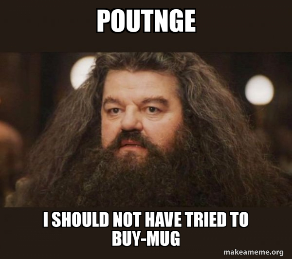 Hagrid - I should not have said that meme